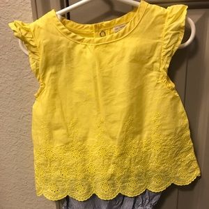 Carters one piece eyelet romper